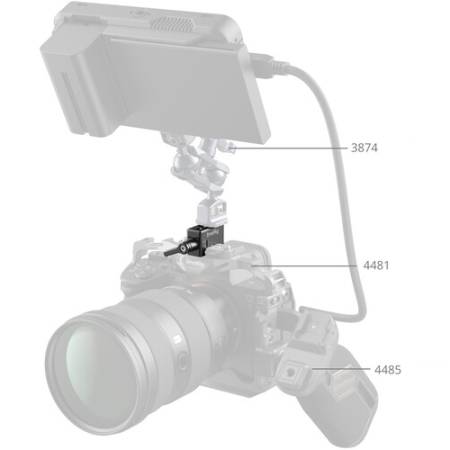 SmallRig 1973B - mocowanie na zacisk NATO, przykład użycia